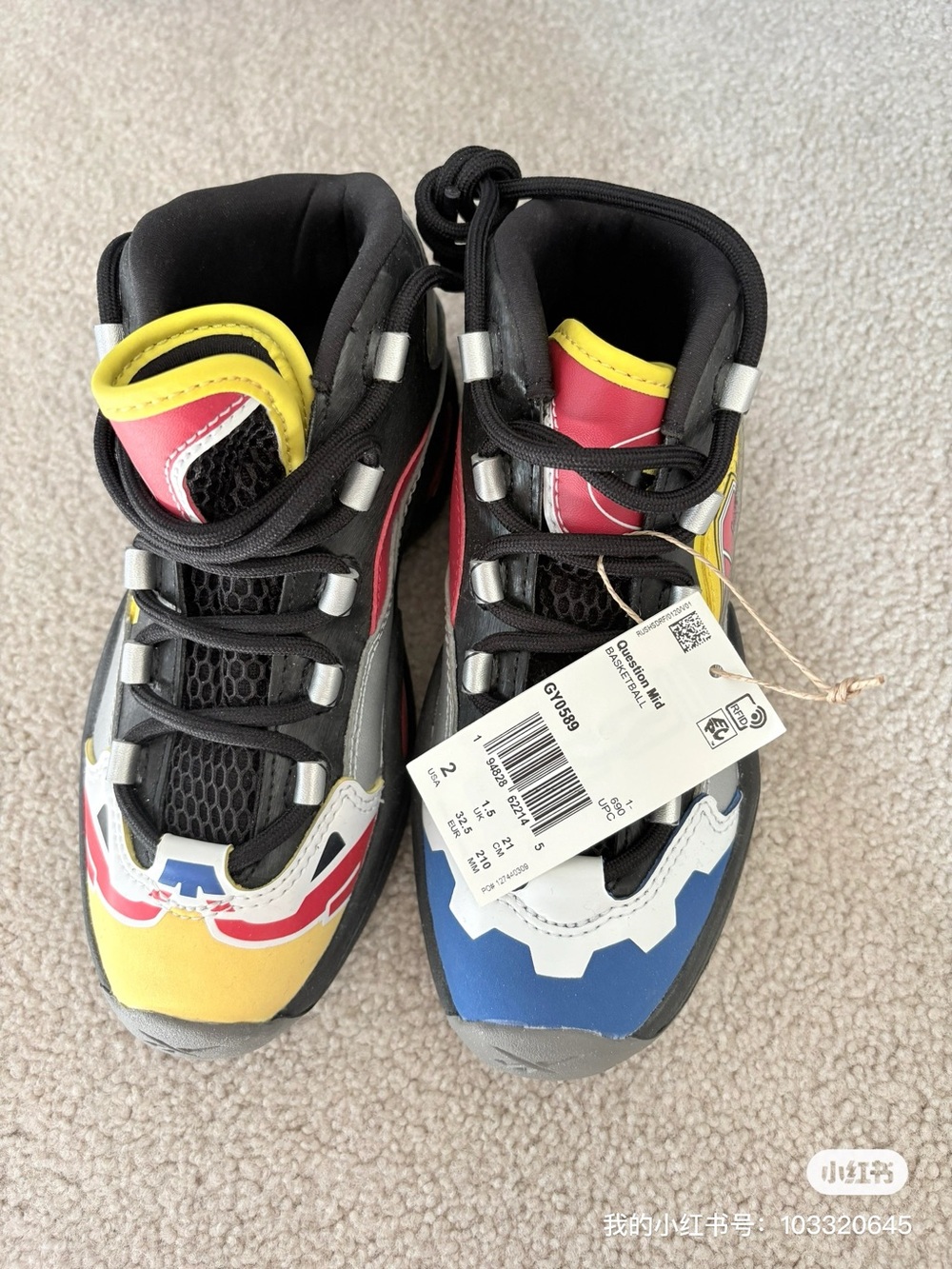 Kids Multicolor High-Top Athletic basketball Shoes